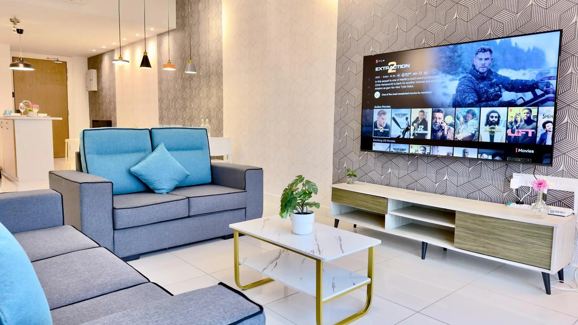 Midvalley Southkey Mosaic 6-9Pax Netflix-Smarttv70Inch Johor Bahru Appart hôtel