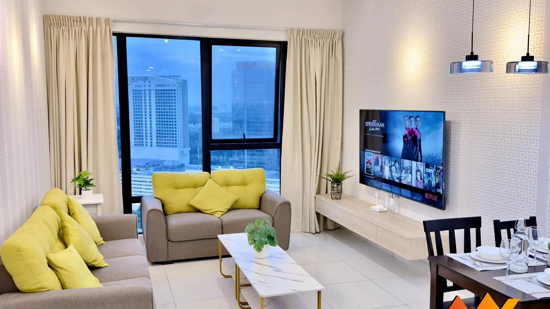 Midvalley Southkey Mosaic 6-9Pax Netflix-Smarttv70Inch Johor Bahru Aparthotel